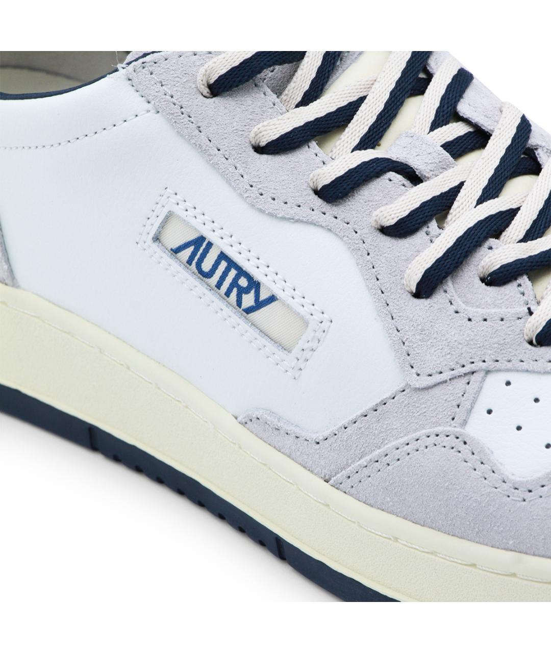 AUTRY Белые кожаные низкие кроссовки / кеды, фото 4