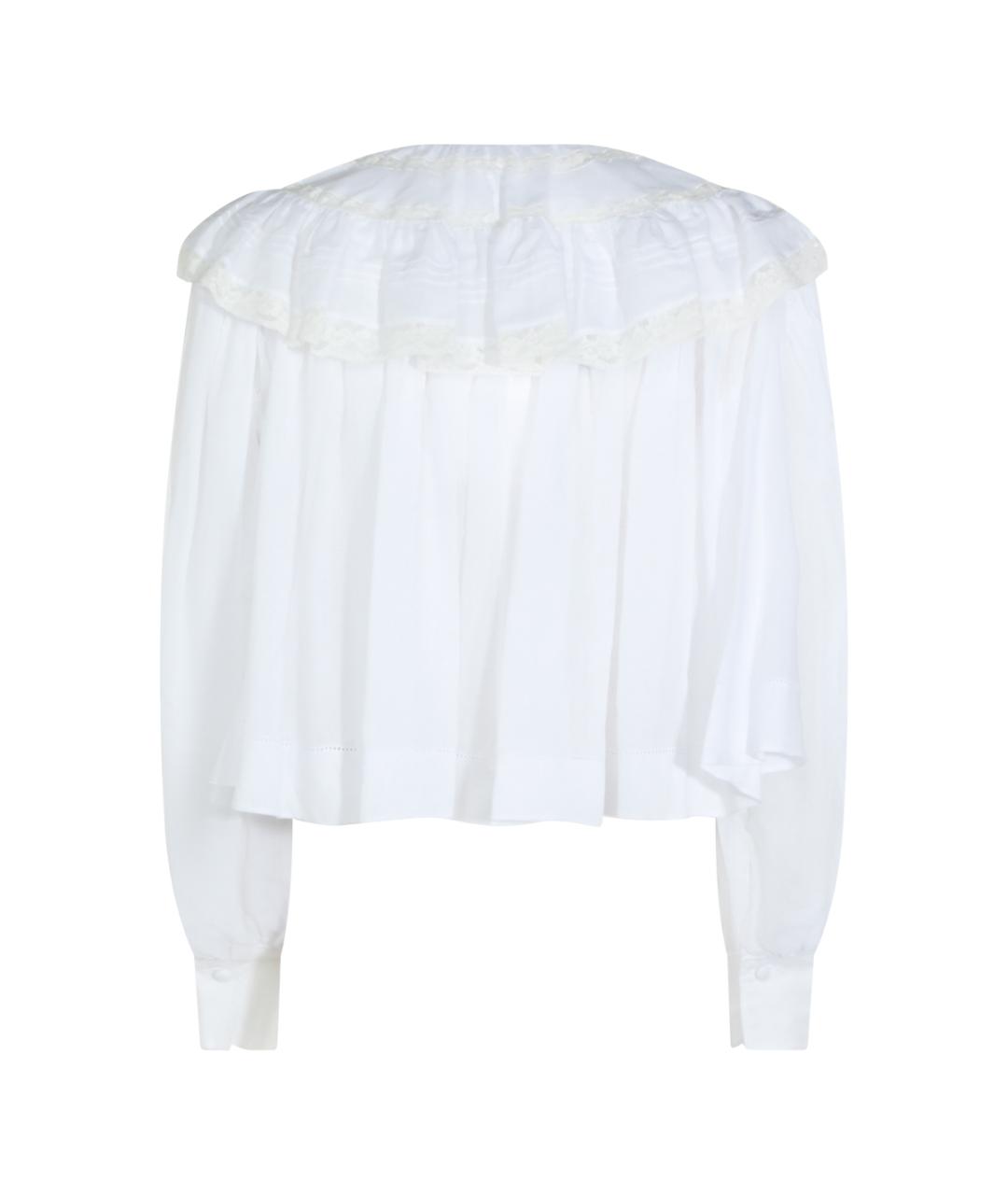 CHLOE Белая шелковая блузы, фото 2