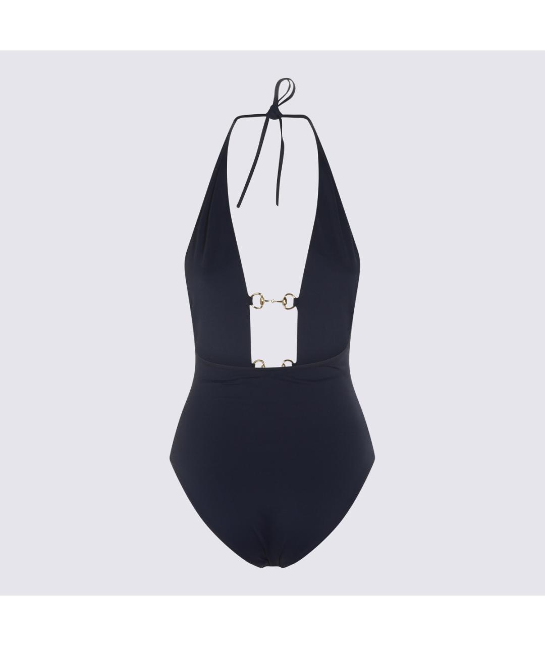 GUCCI Темно-синий синтетический купальник, фото 3