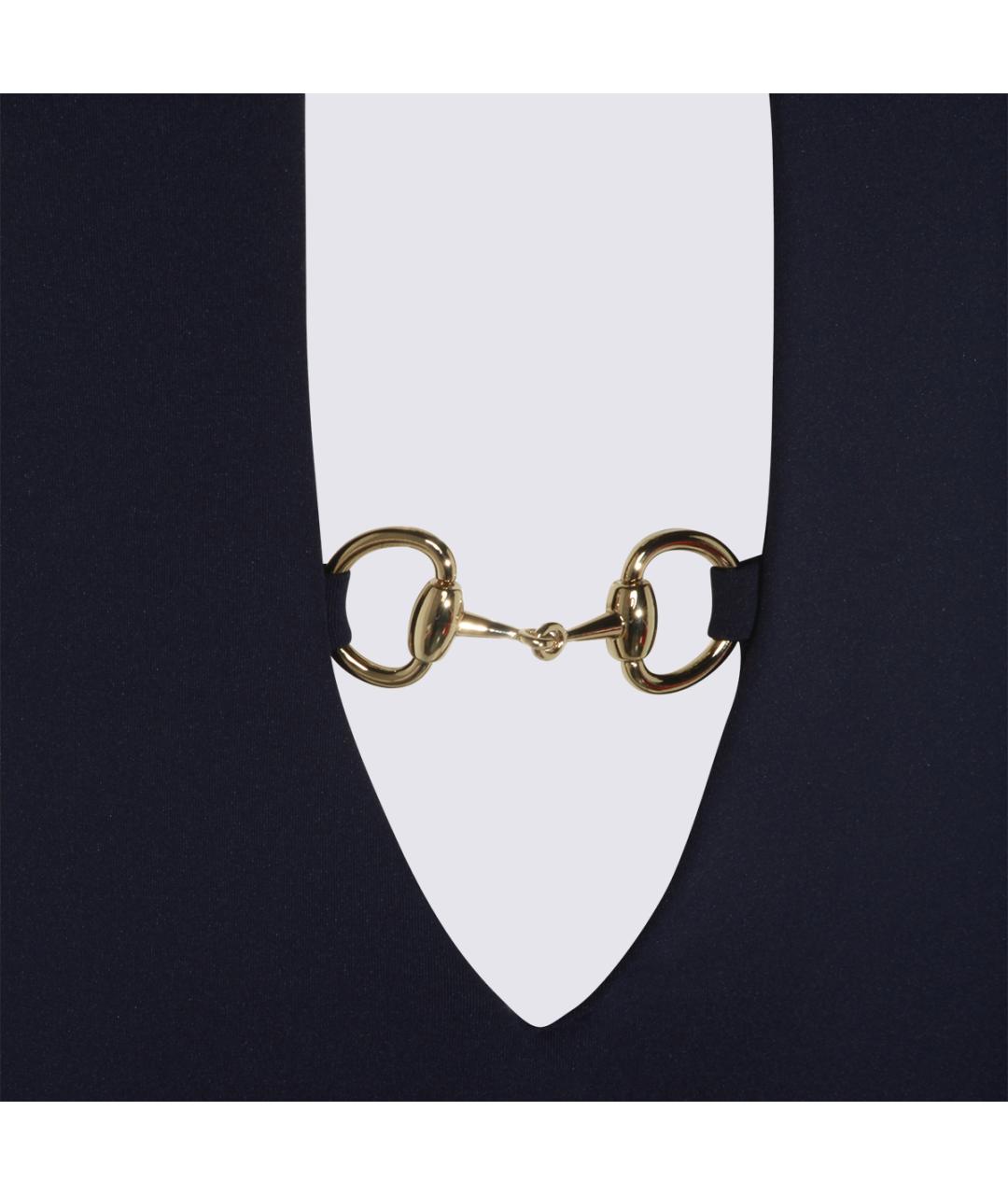 GUCCI Темно-синий синтетический купальник, фото 4