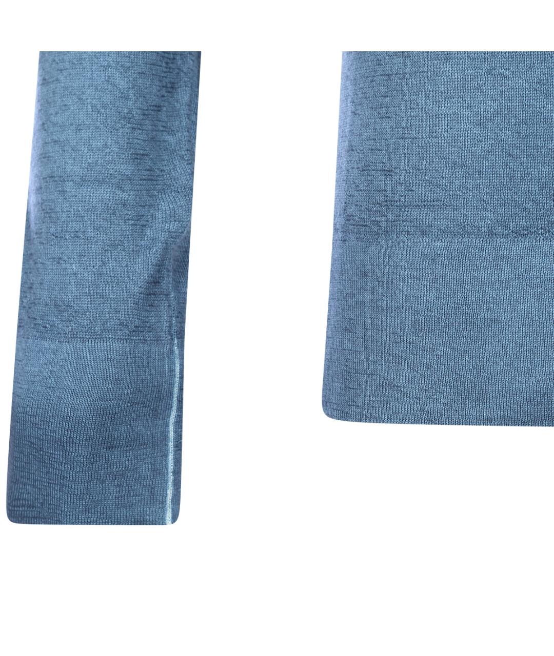 MALO Голубой кашемировый джемпер / свитер, фото 4