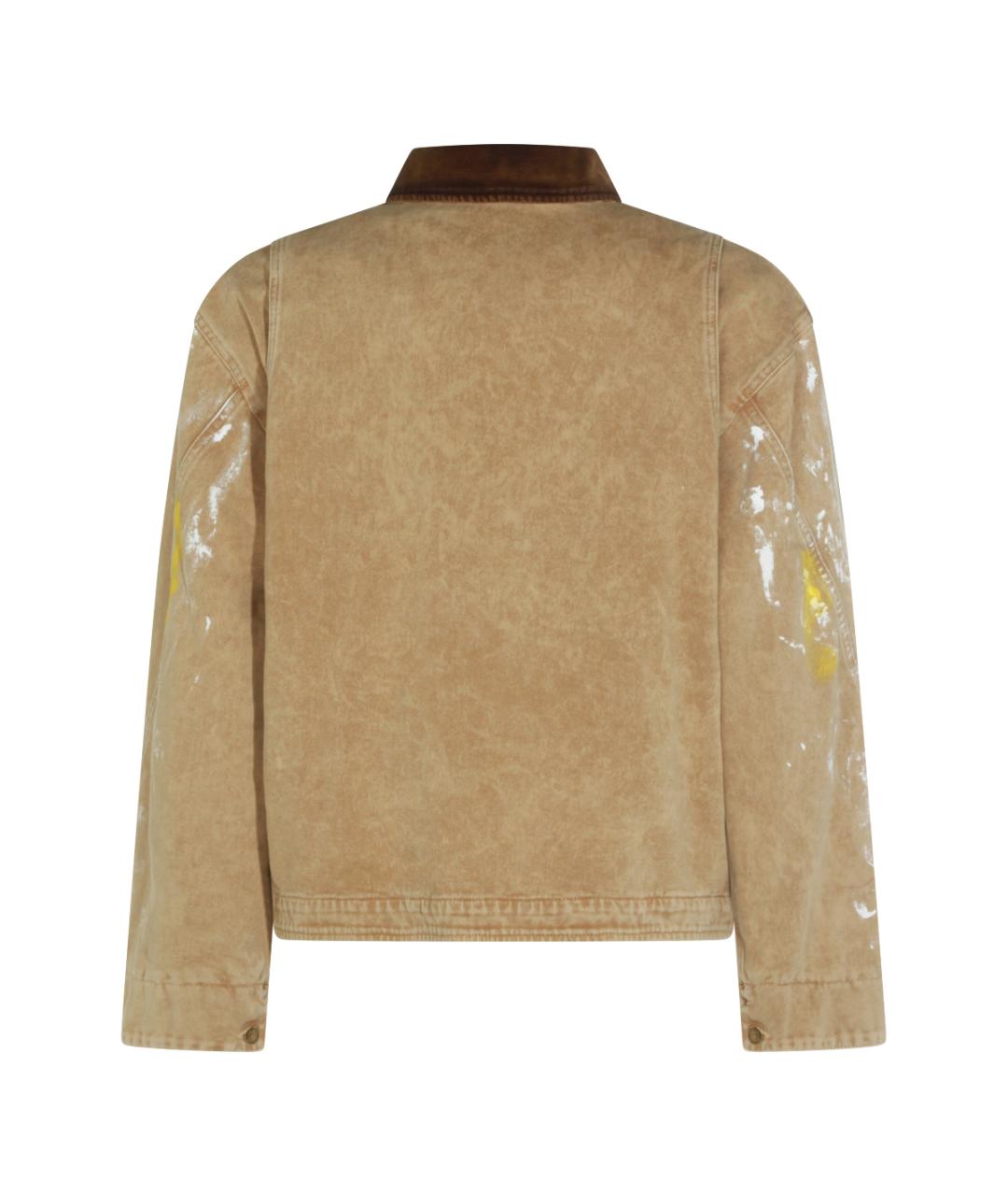 MOSCHINO Бежевая хлопковая куртка, фото 2