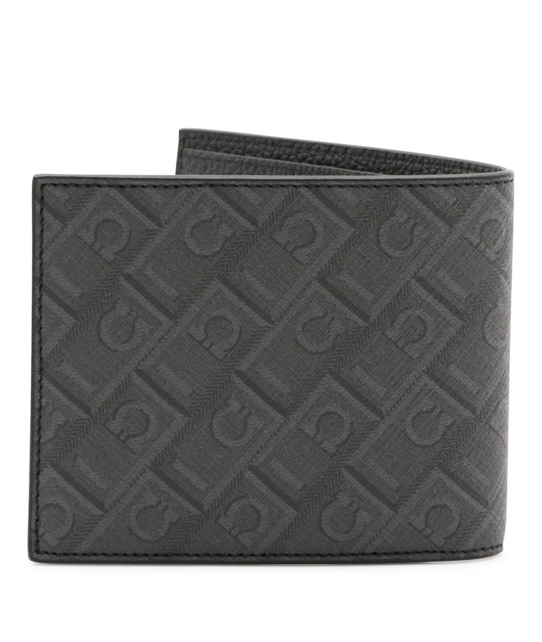 FERRAGAMO Серый кожаный кошелек, фото 3