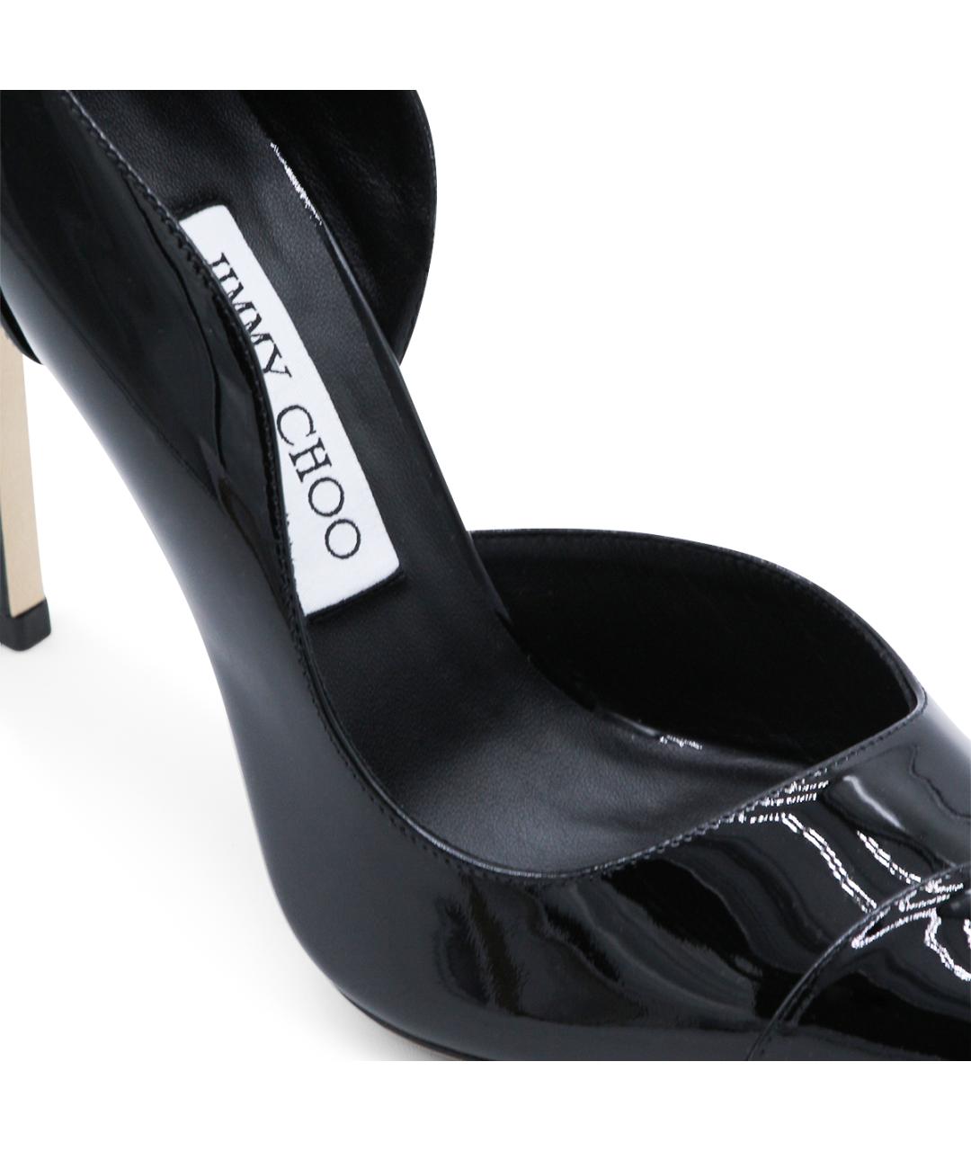 JIMMY CHOO Черные туфли из лакированной кожи, фото 4