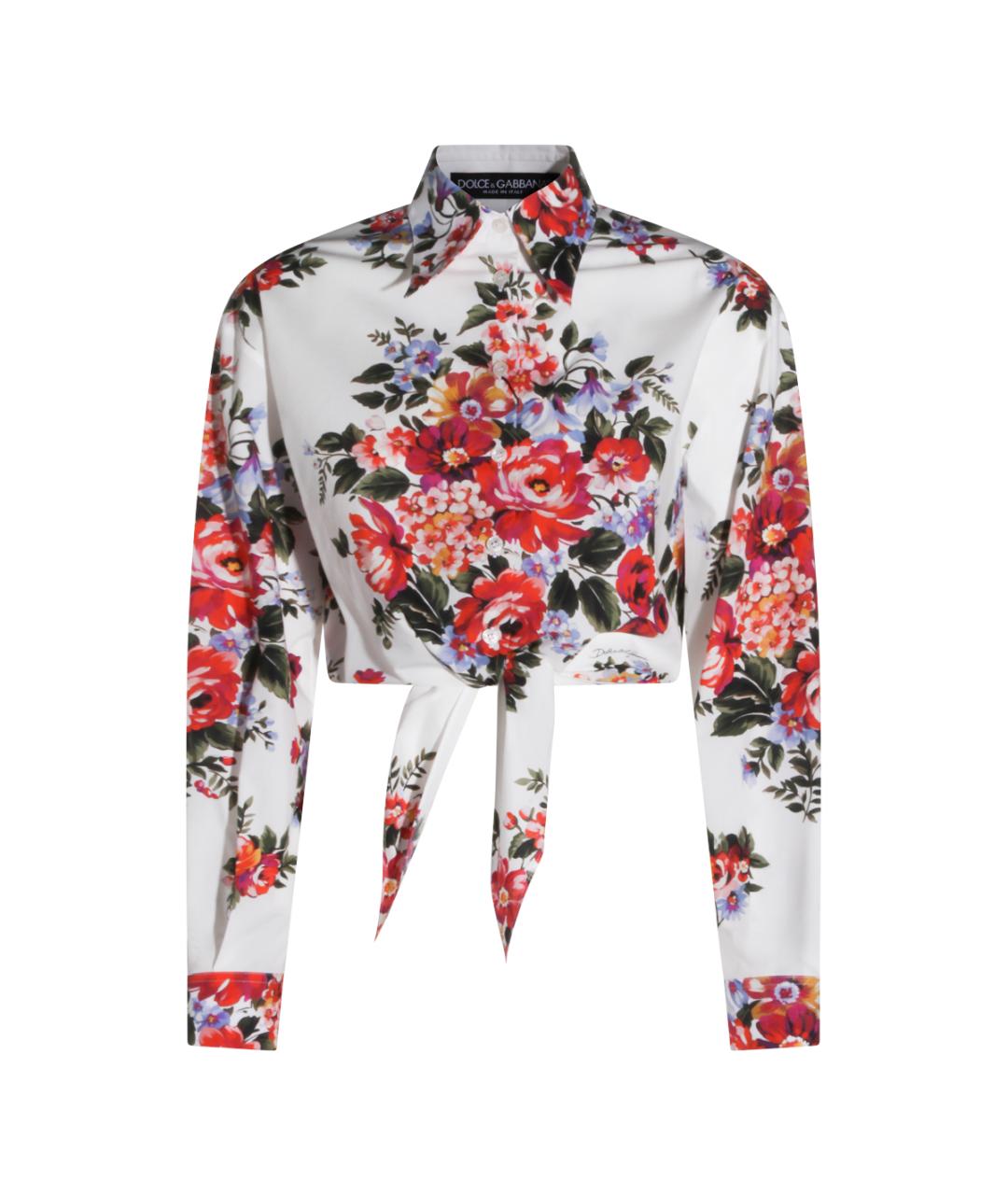 DOLCE&GABBANA Белая хлопковая рубашка, фото 1