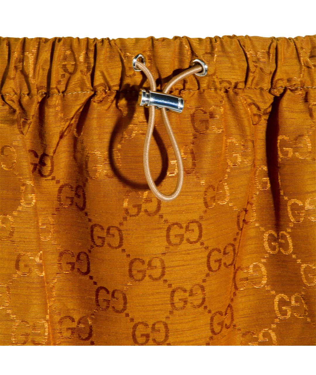 GUCCI Бежевая полиамидовая юбка мини, фото 3