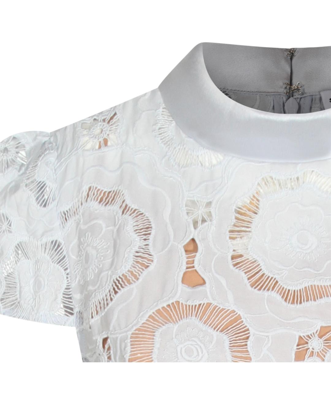 SELF-PORTRAIT Голубое полиэстеровое платье, фото 4