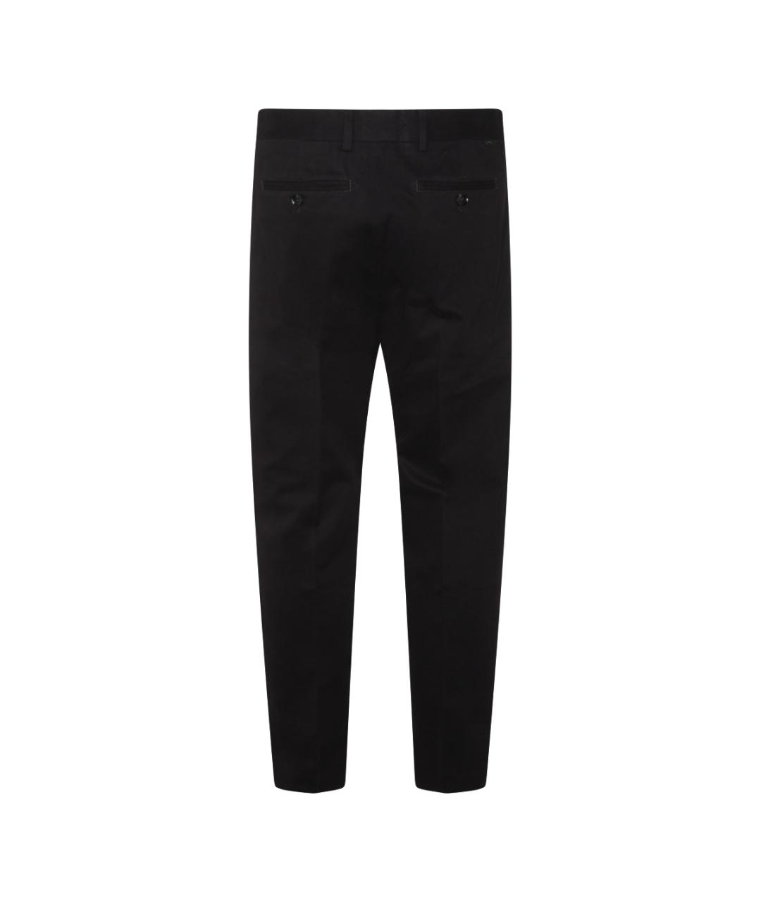 TOM FORD Черные хлопковые повседневные брюки, фото 2