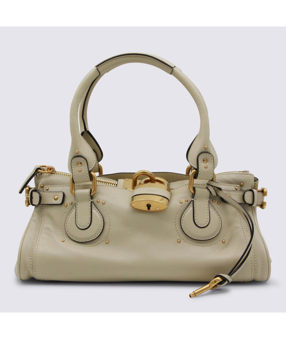 CHLOE Бежевая кожаная сумка через плечо, фото 2