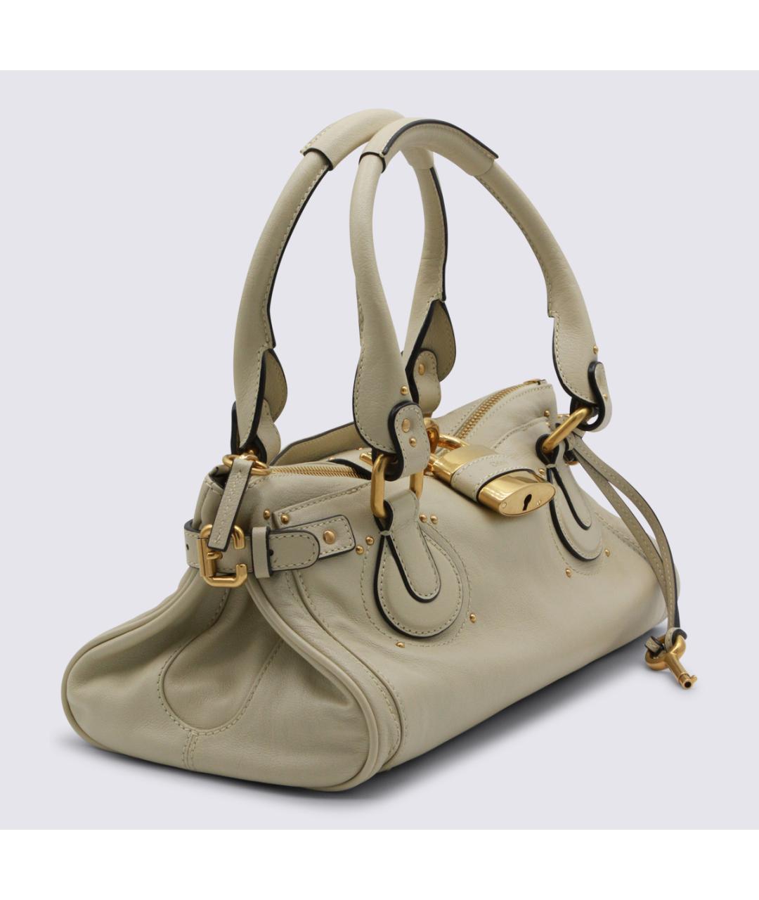 CHLOE Бежевая кожаная сумка через плечо, фото 3