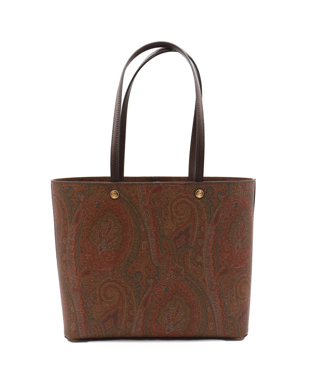 ETRO Коричневая хлопковая сумка тоут, фото 3