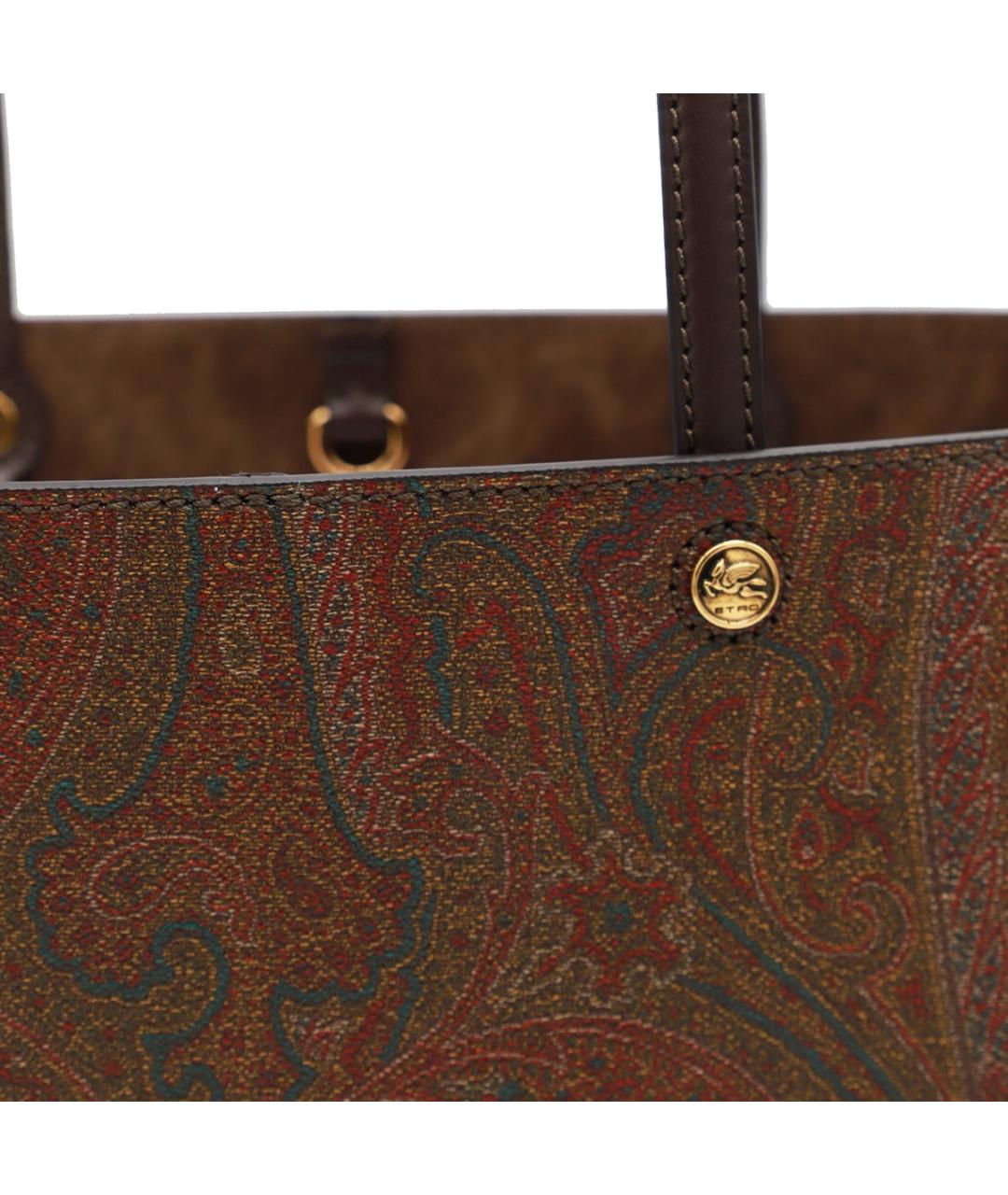 ETRO Коричневая хлопковая сумка тоут, фото 4