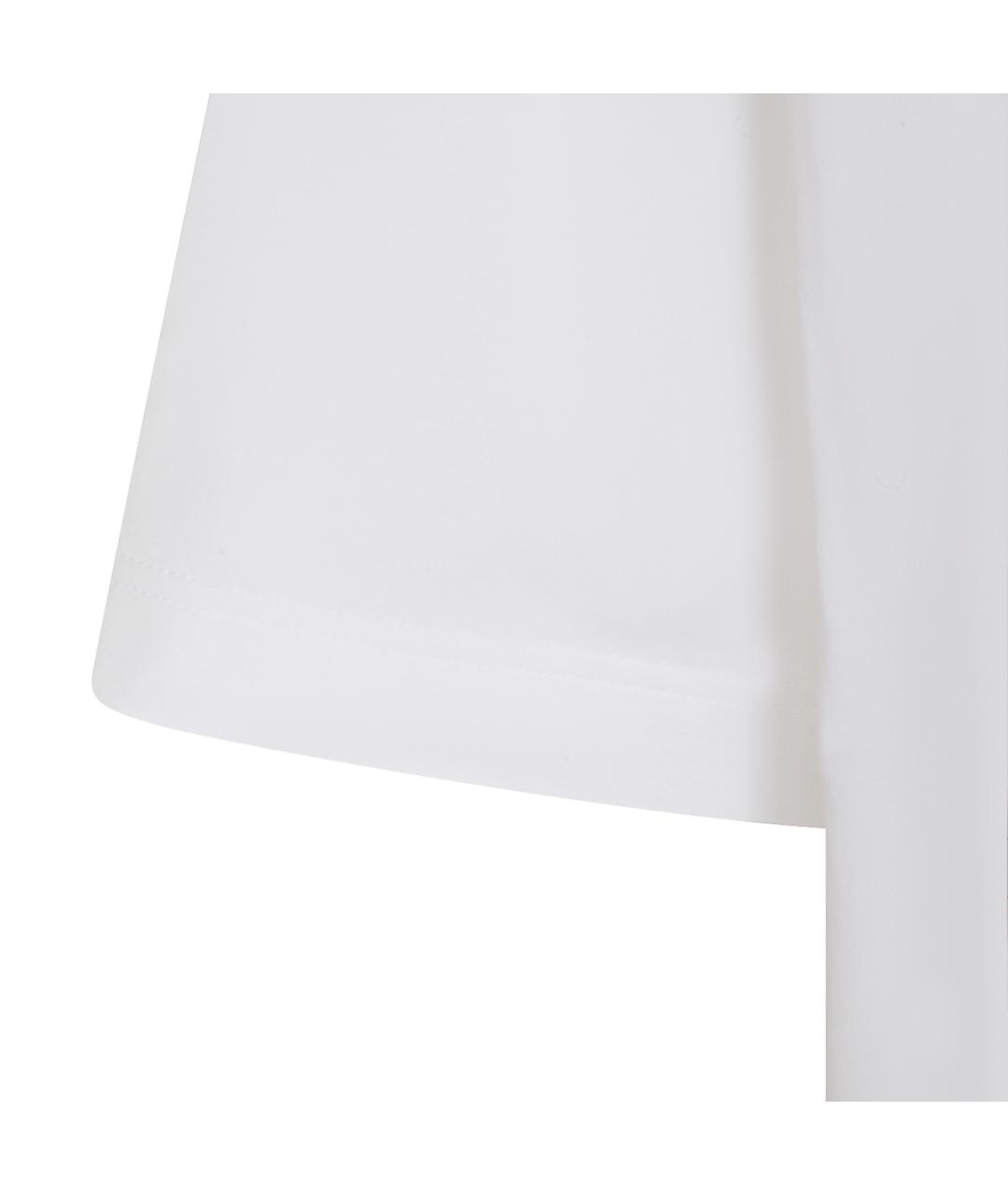 BRUNELLO CUCINELLI Белая хлопковая футболка, фото 3