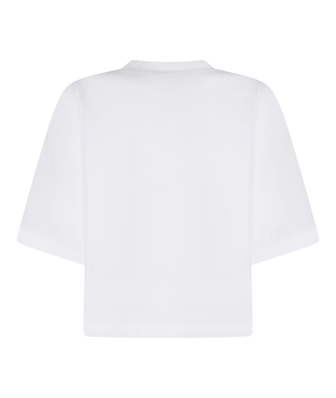 BRUNELLO CUCINELLI Белая хлопковая футболка, фото 2