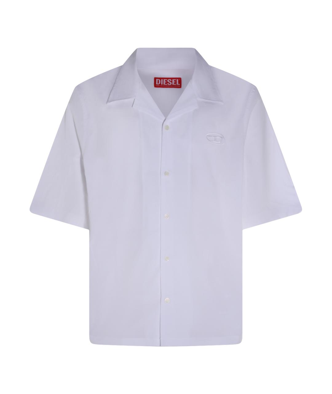 DIESEL Белая хлопковая классическая рубашка, фото 1