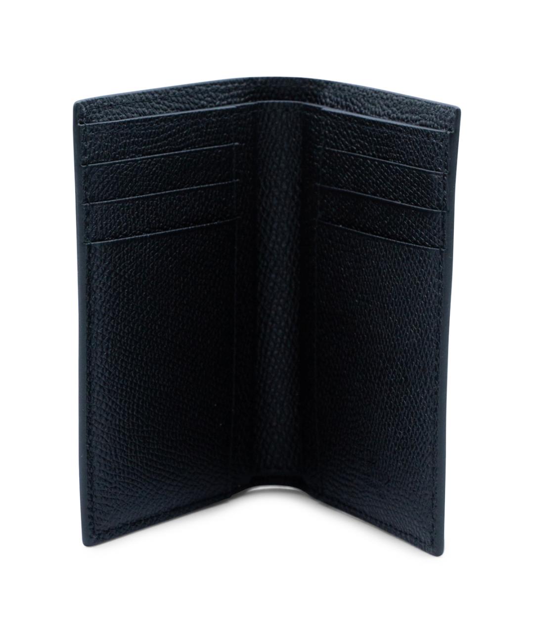 VALENTINO Черный кожаный кардхолдер, фото 2