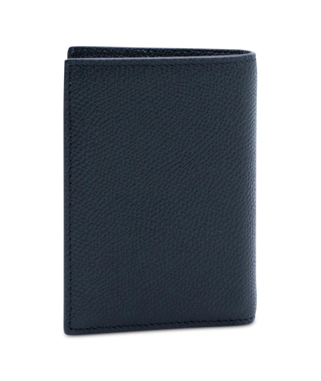 VALENTINO Черный кожаный кардхолдер, фото 3