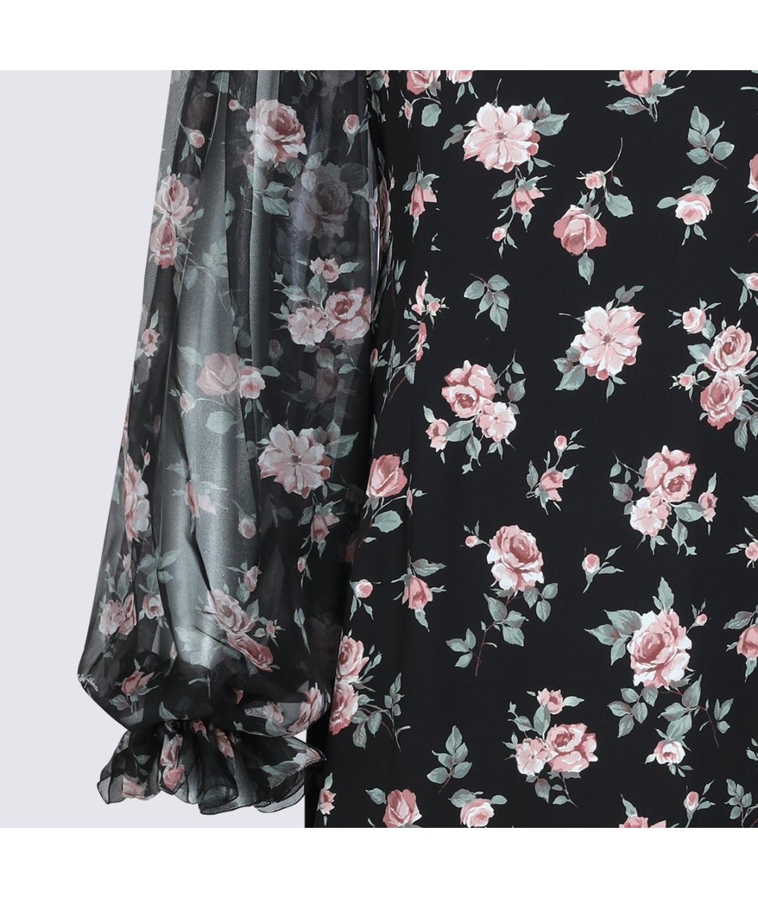 DOLCE&GABBANA Черное шелковое платье, фото 5