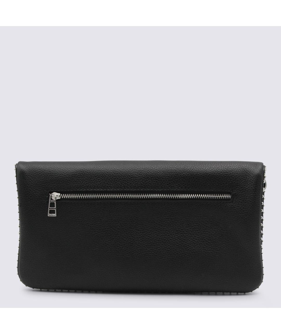 ZADIG & VOLTAIRE Черная кожаная сумка через плечо, фото 4