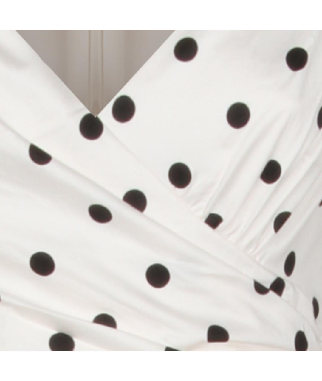 SELF-PORTRAIT Белое хлопковое повседневное платье, фото 3