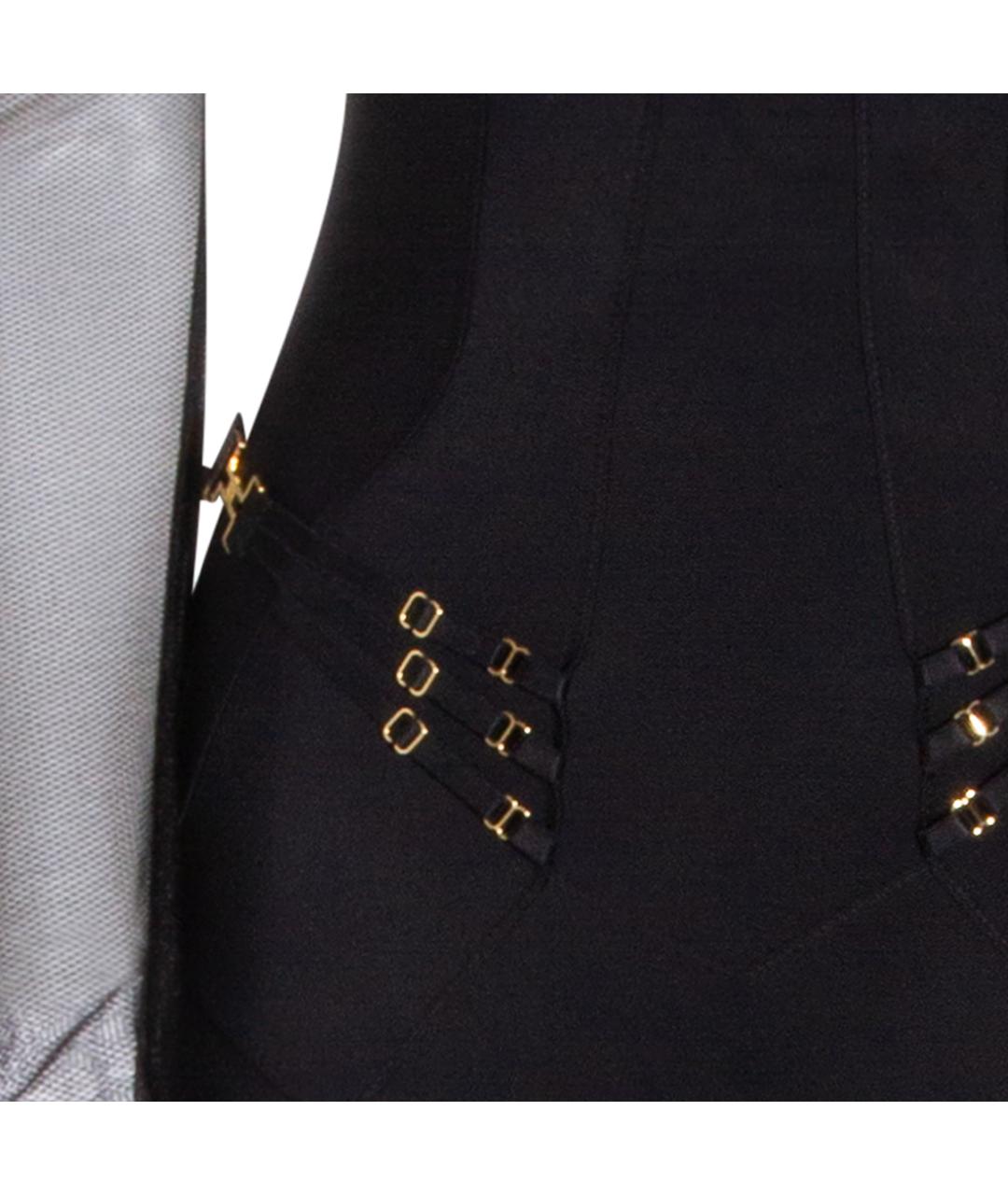 ELISABETTA FRANCHI Черный полиамидовый комбинезон, фото 3