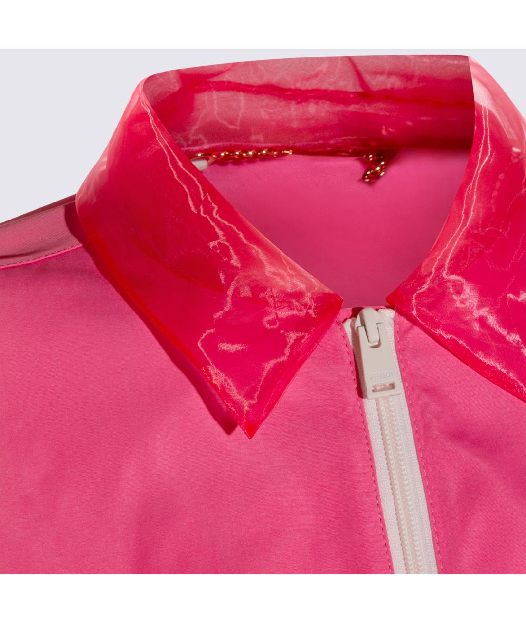 FENDI Розовая вискозная куртка, фото 4