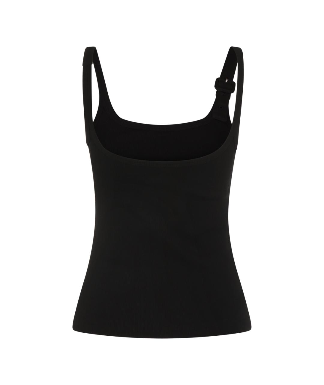 COURREGES Черная хлопковая майка, фото 2