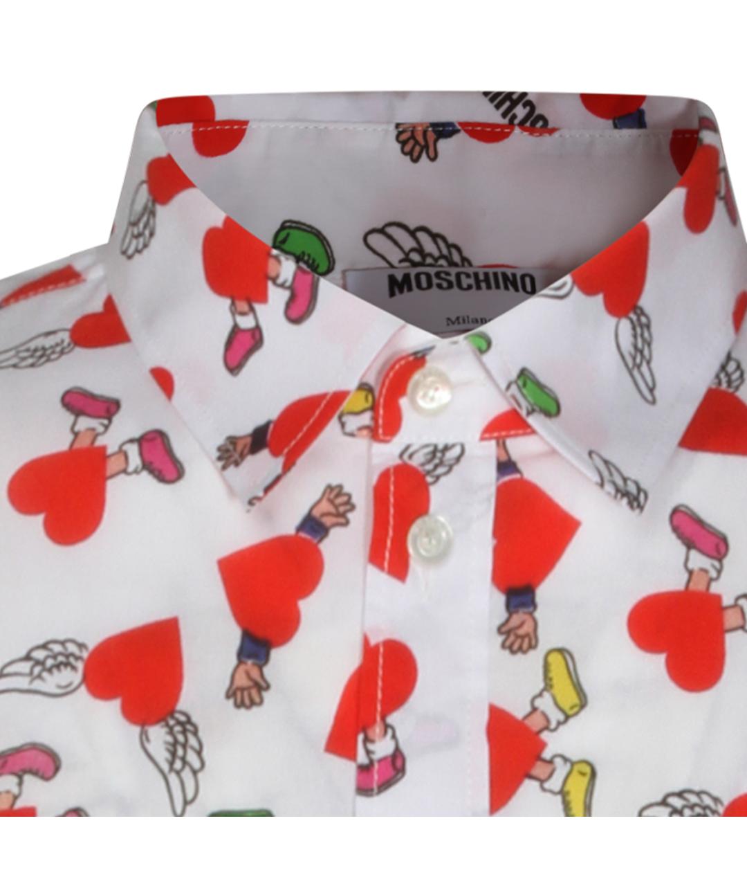 MOSCHINO Мульти хлопковая кэжуал рубашка, фото 3