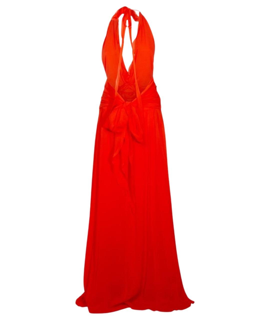 BLUMARINE Оранжевое вискозное платье, фото 2