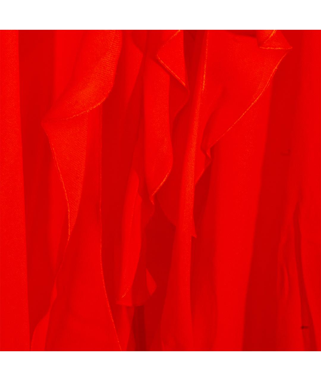 BLUMARINE Оранжевое вискозное платье, фото 6