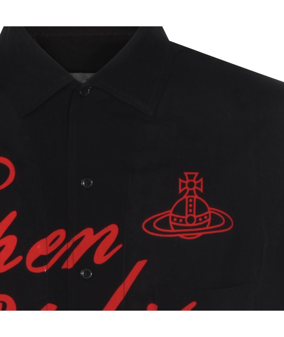 VIVIENNE WESTWOOD Черная хлопковая кэжуал рубашка, фото 3