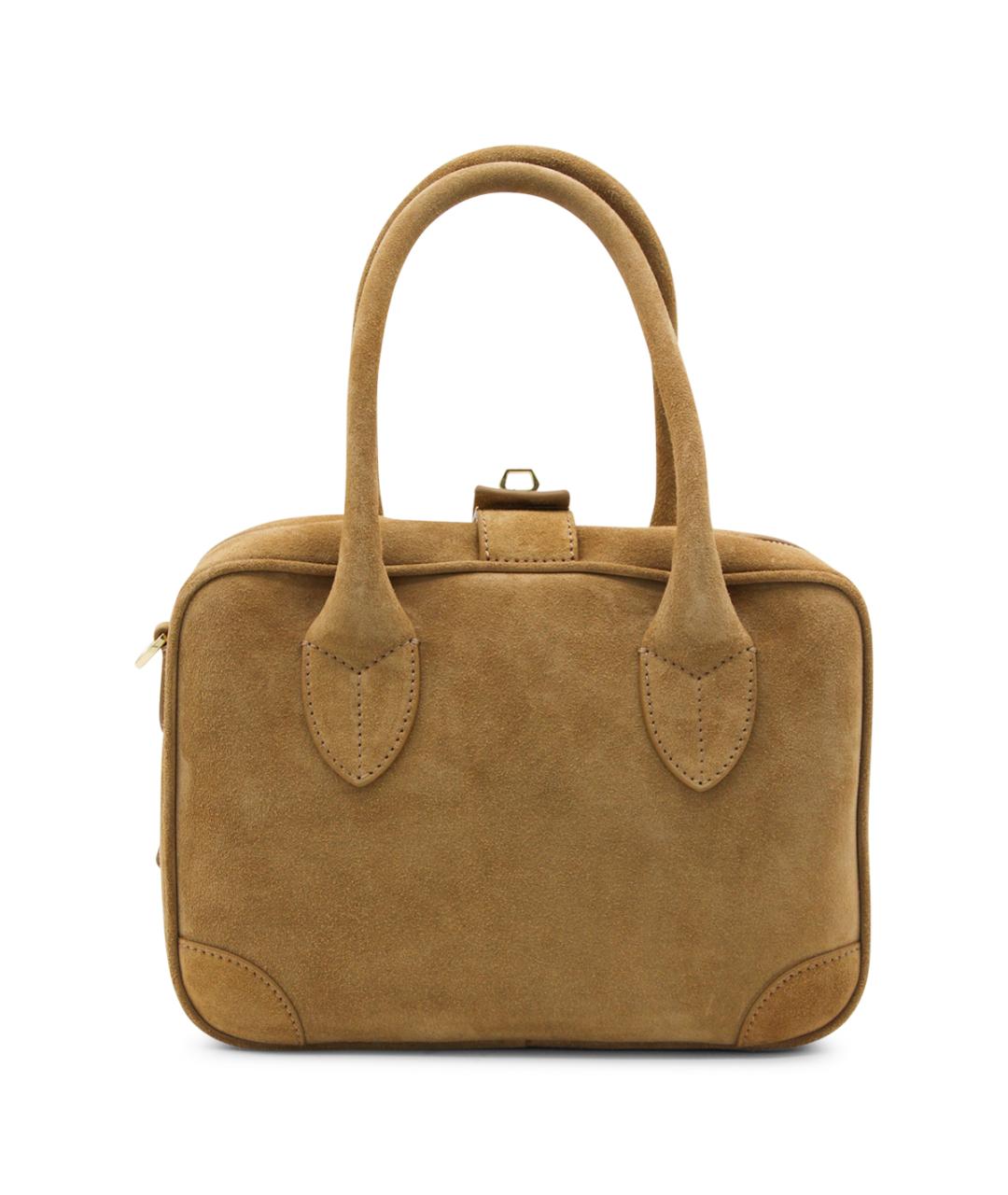 GOLDEN GOOSE DELUXE BRAND Бежевая замшевая сумка тоут, фото 3