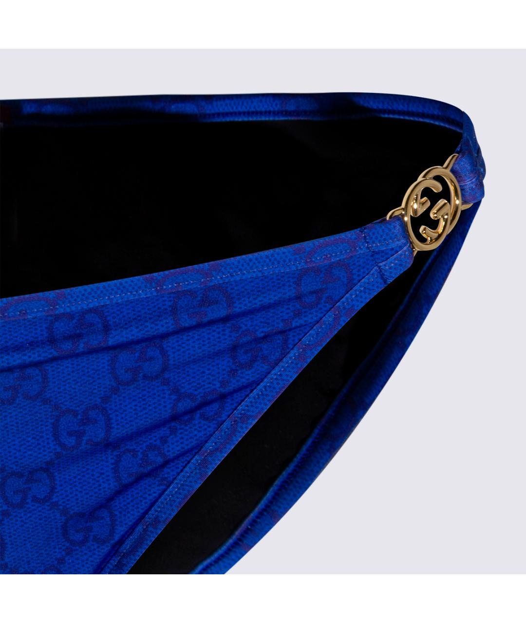 GUCCI Синий синтетический купальник, фото 5