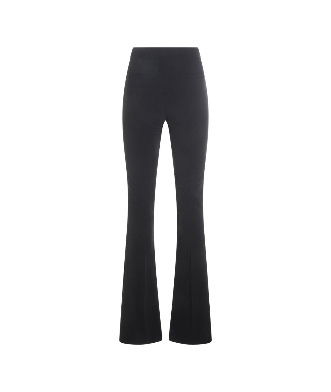 ELISABETTA FRANCHI Черные прямые брюки, фото 2