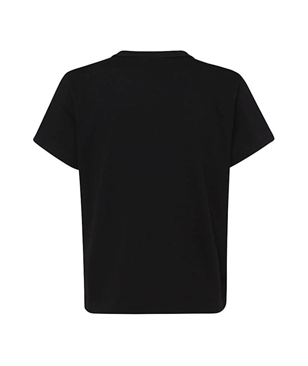 ALEXANDER WANG Черная хлопковая футболка, фото 2