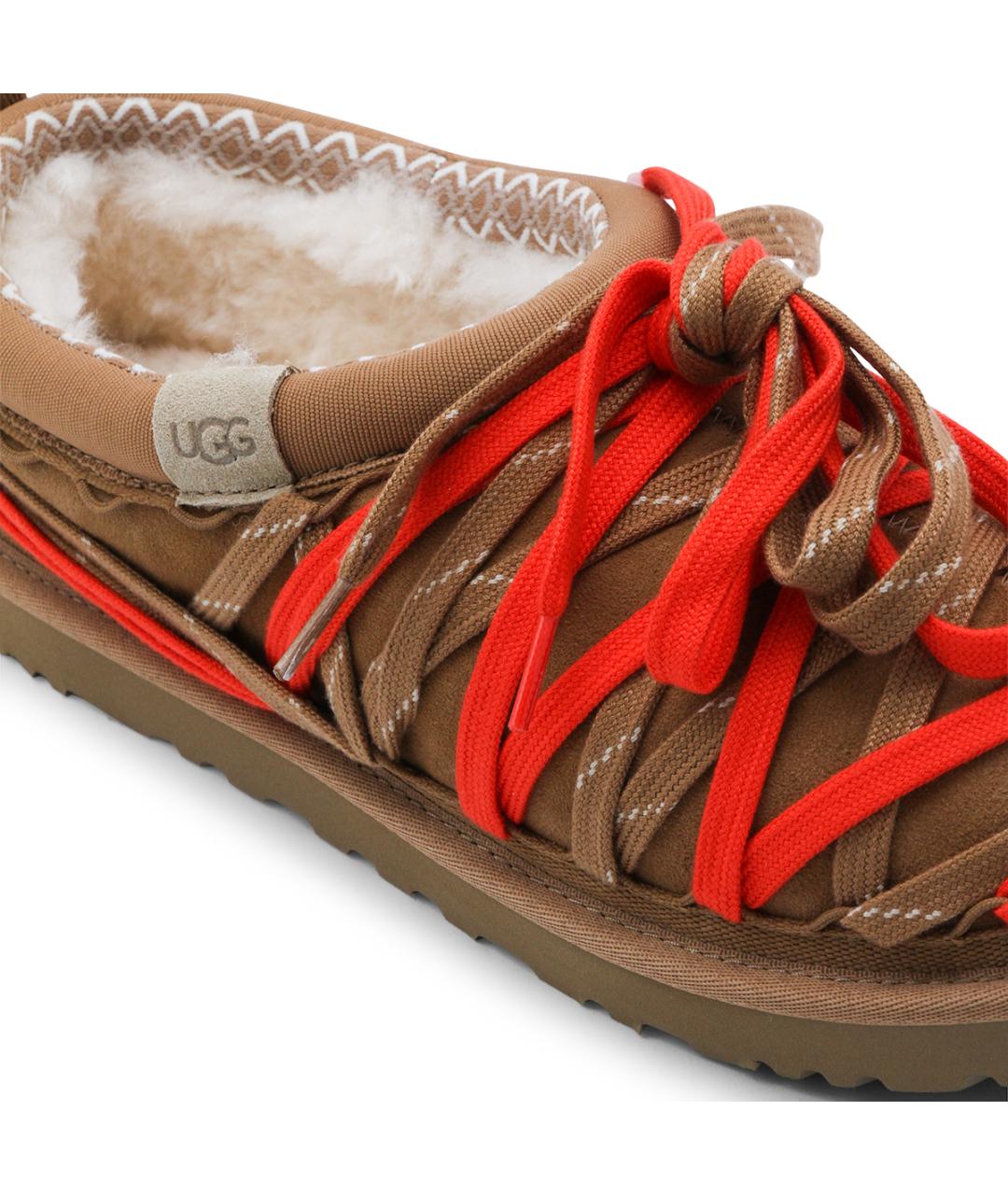 UGG AUSTRALIA Коричневые низкие ботинки, фото 4