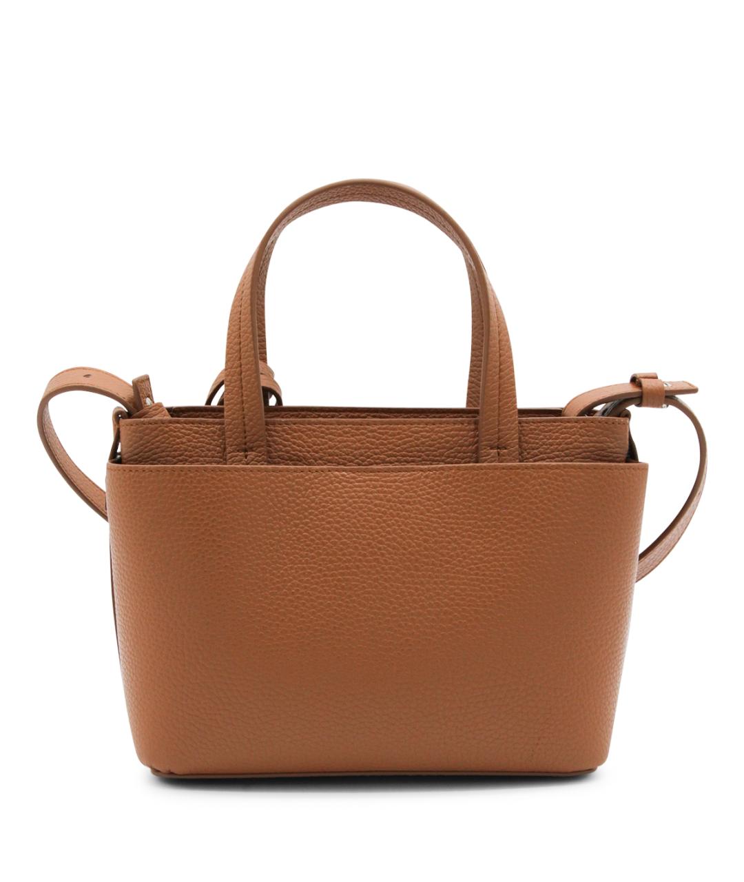 FABIANA FILIPPI Коричневая кожаная сумка через плечо, фото 3