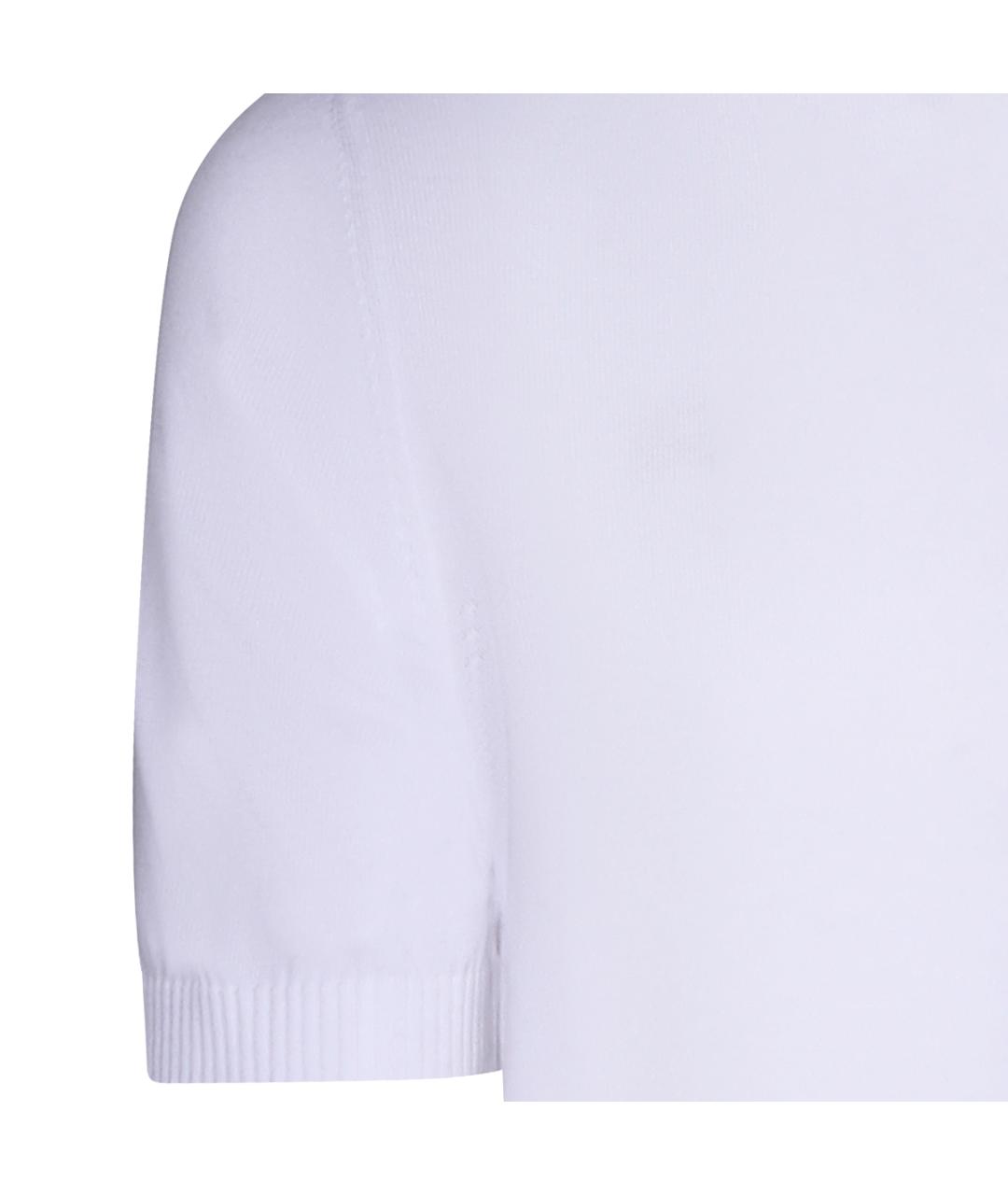 MALO Белая хлопковая футболка, фото 3