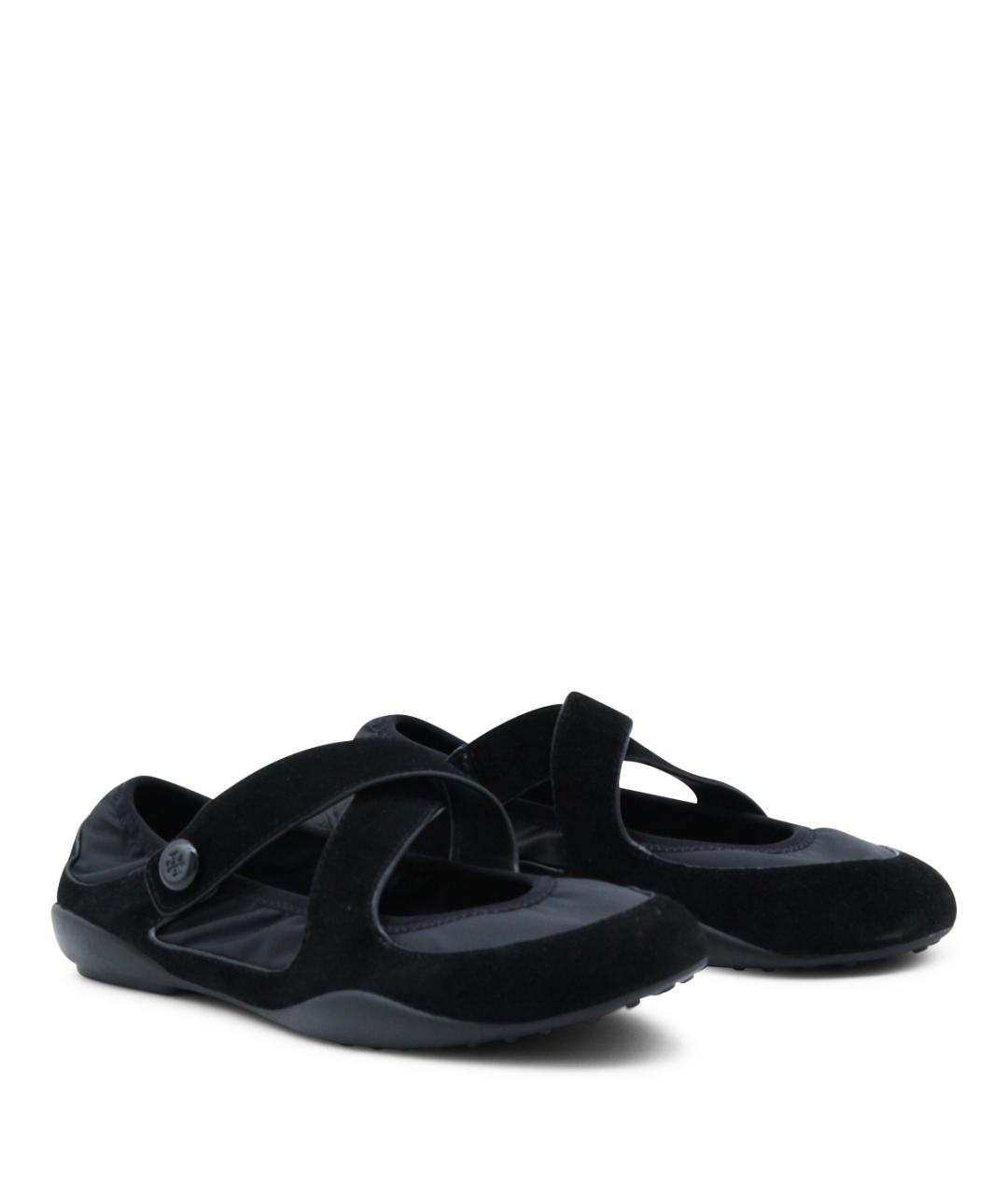 TORY BURCH Черные замшевые балетки, фото 2