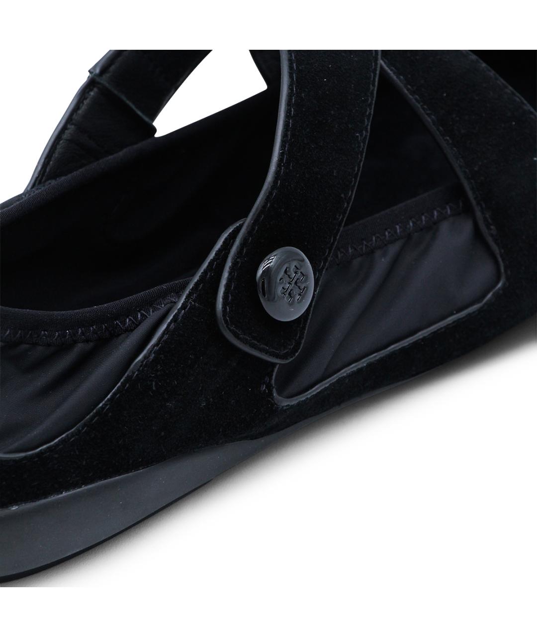 TORY BURCH Черные замшевые балетки, фото 4
