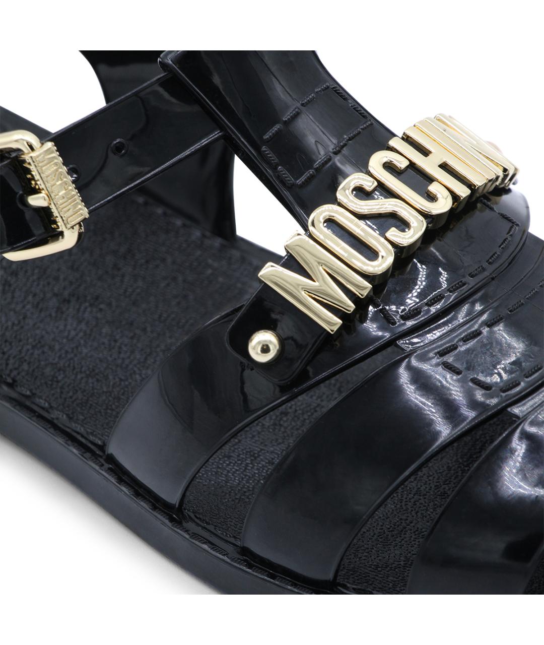 MOSCHINO Черные сандалии, фото 4