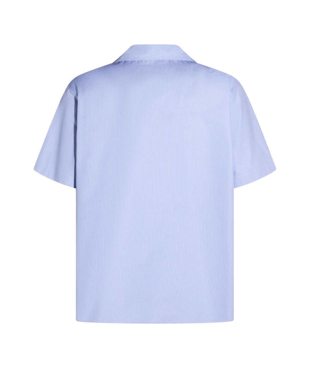 GUCCI Голубая хлопковая кэжуал рубашка, фото 2