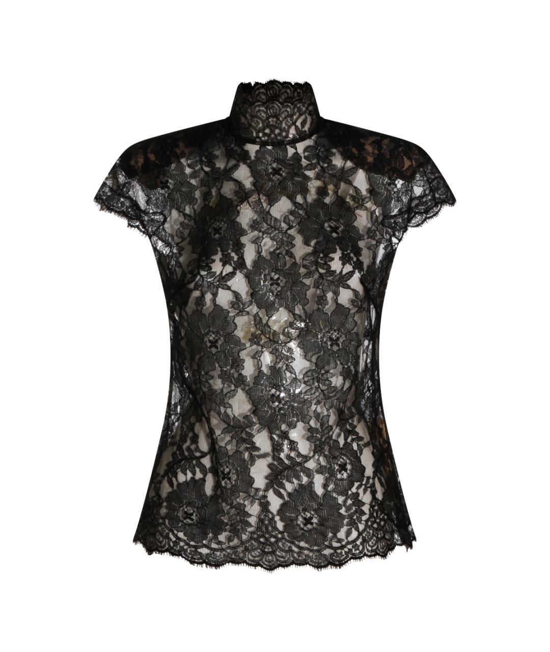 VALENTINO Черная шелковая блузы, фото 5