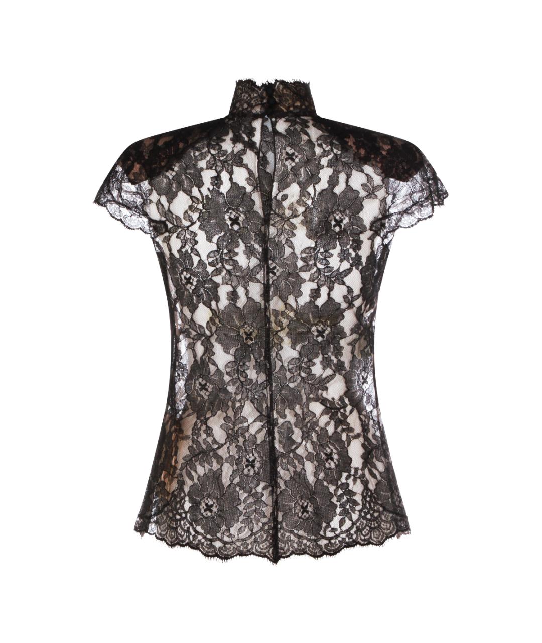 VALENTINO Черная шелковая блузы, фото 2