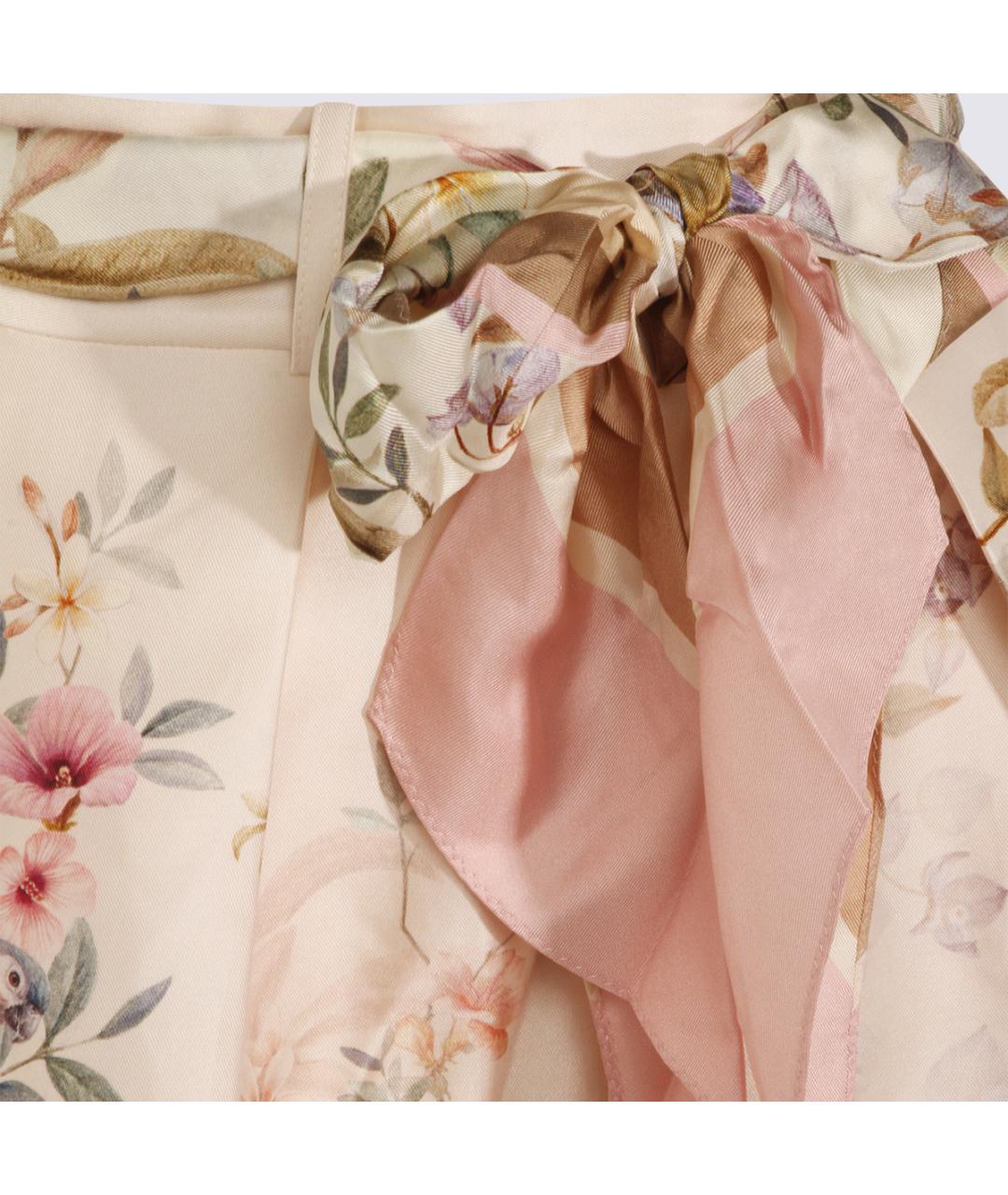 ZIMMERMANN Мульти шелковые шорты, фото 4