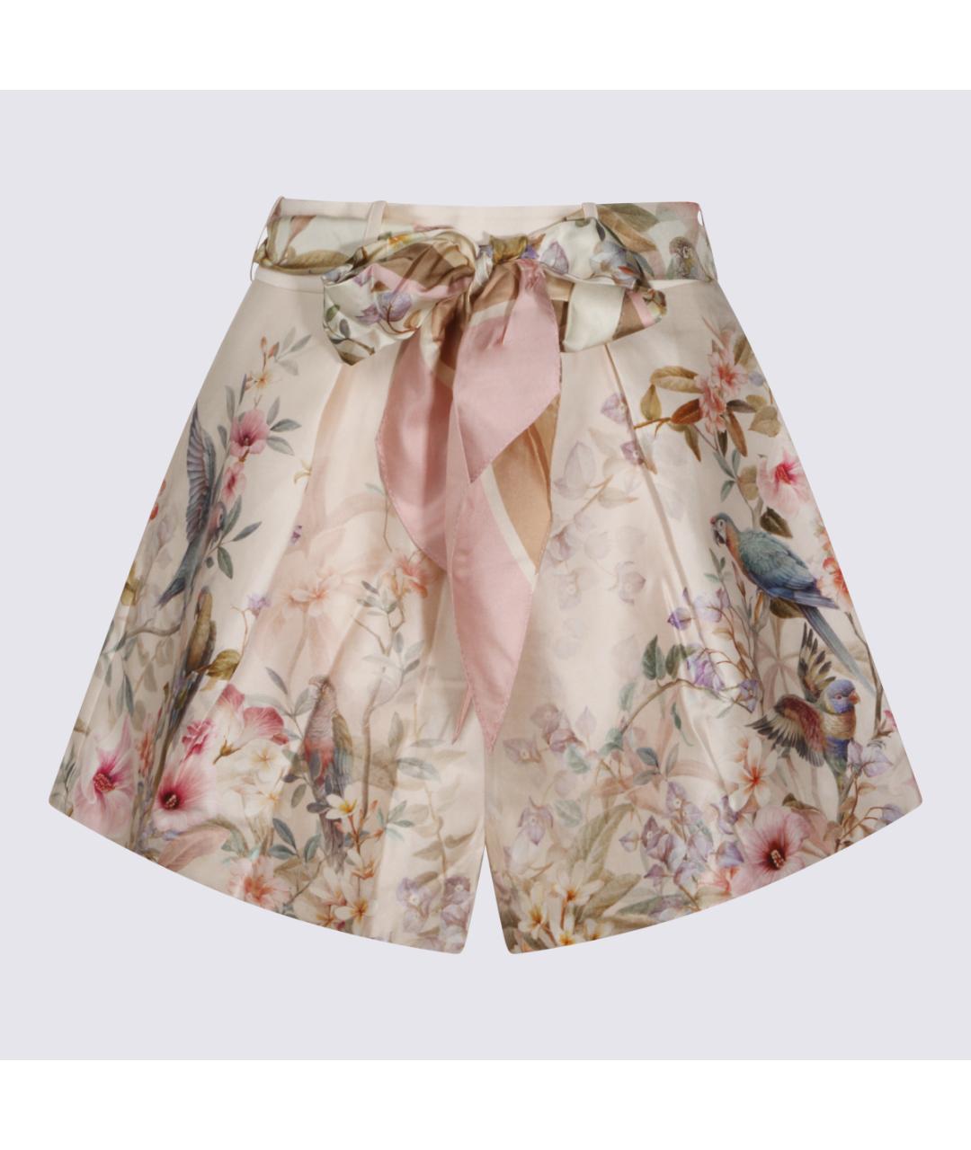 ZIMMERMANN Мульти шелковые шорты, фото 2