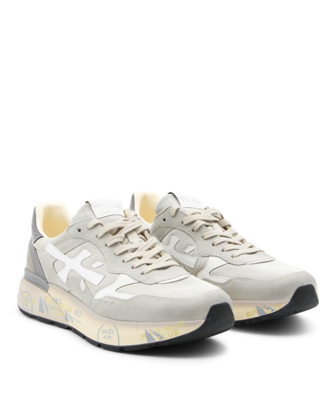 PREMIATA Серые низкие кроссовки / кеды, фото 2