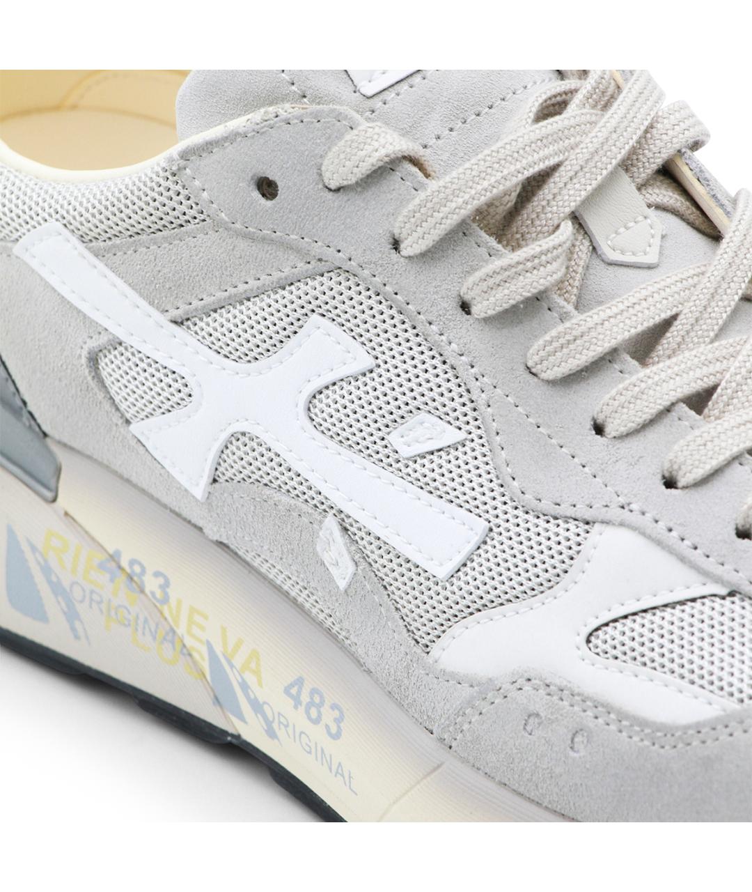 PREMIATA Серые низкие кроссовки / кеды, фото 4