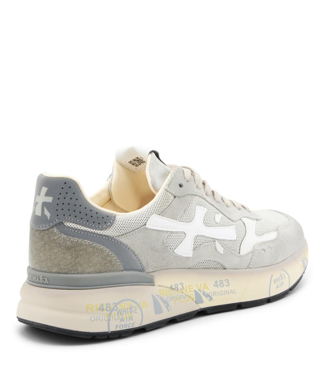 PREMIATA Серые низкие кроссовки / кеды, фото 3