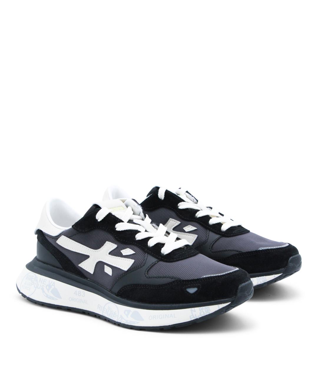 PREMIATA Синие кожаные кроссовки, фото 2